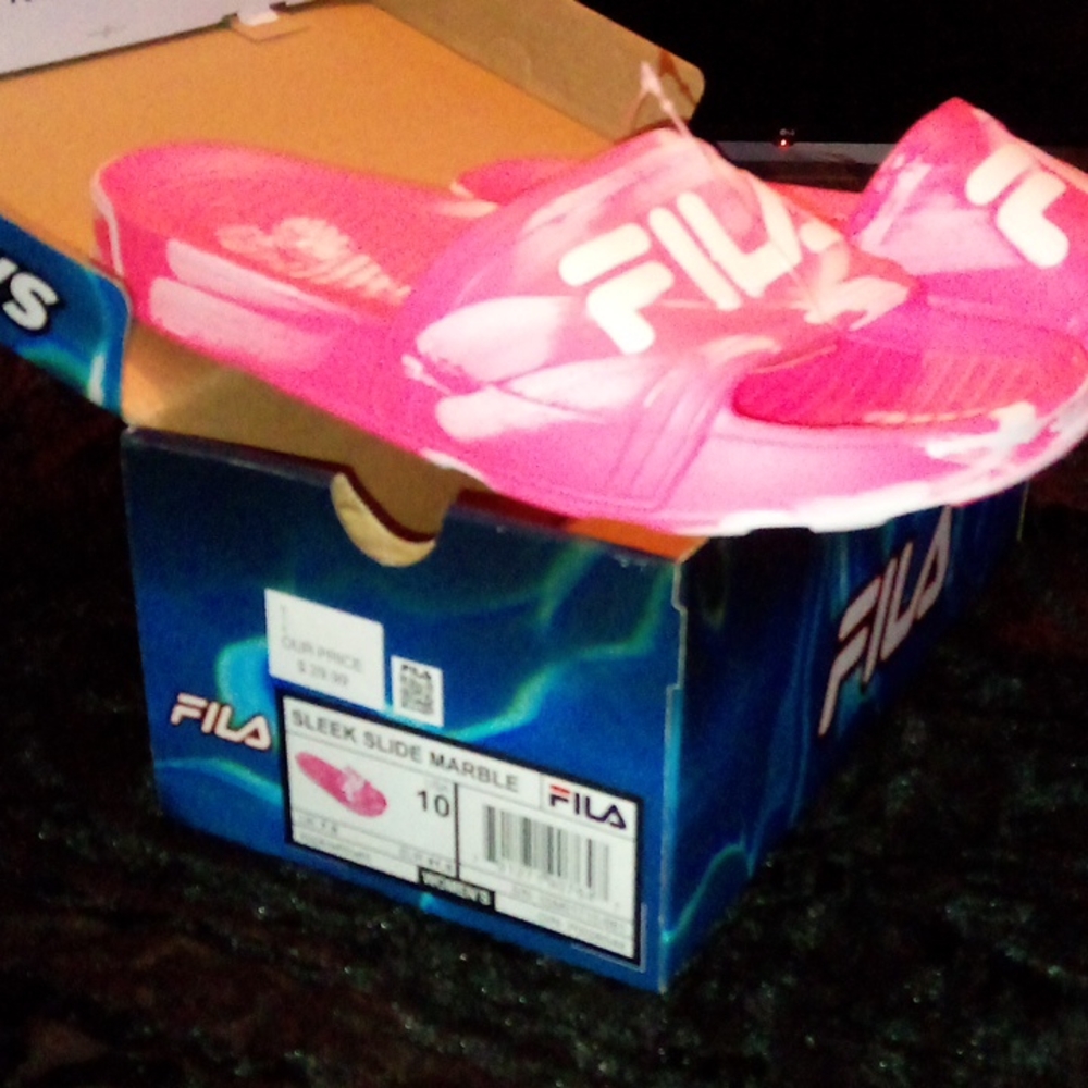 Size 10 Fils Slides Womens